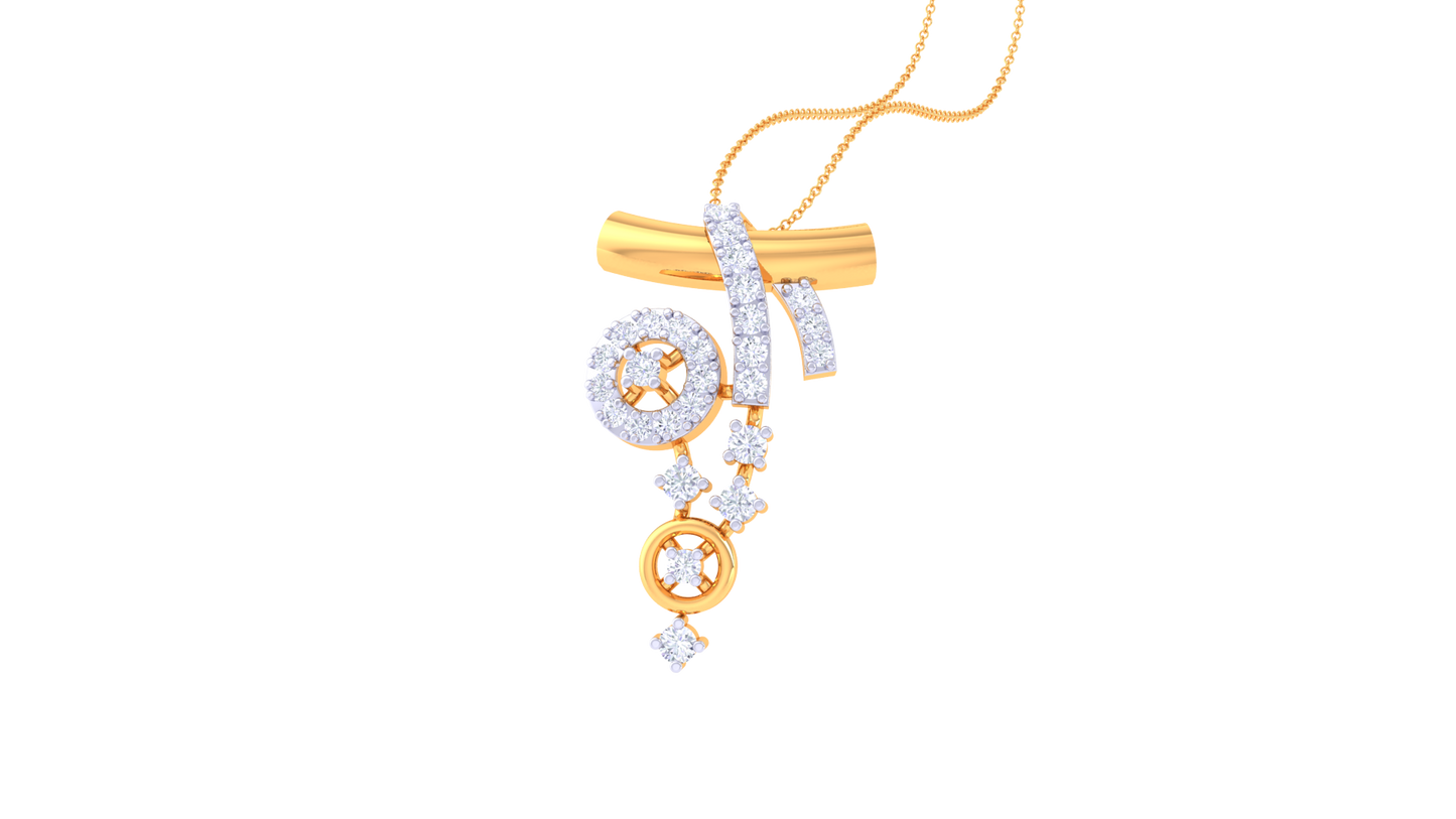 Celeste Cascade Diamond Pendant  – 0.26 Ct