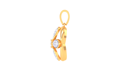Blossom Radiance Pendant In Gold - 0.40 Ct Diamonds