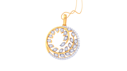 0.59 Ct - Spiral Gleam Diamond Pendent
