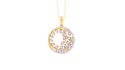0.59 Ct - Spiral Gleam Diamond Pendent