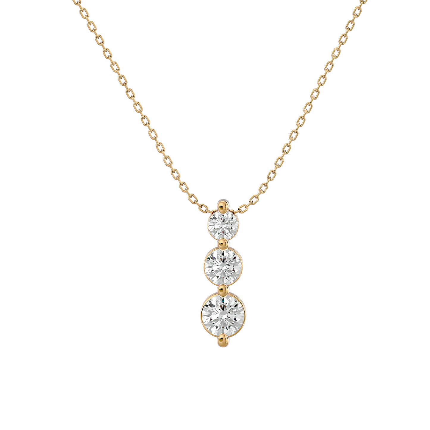0.84 Ct Classic Solitaire Diamond Pendent