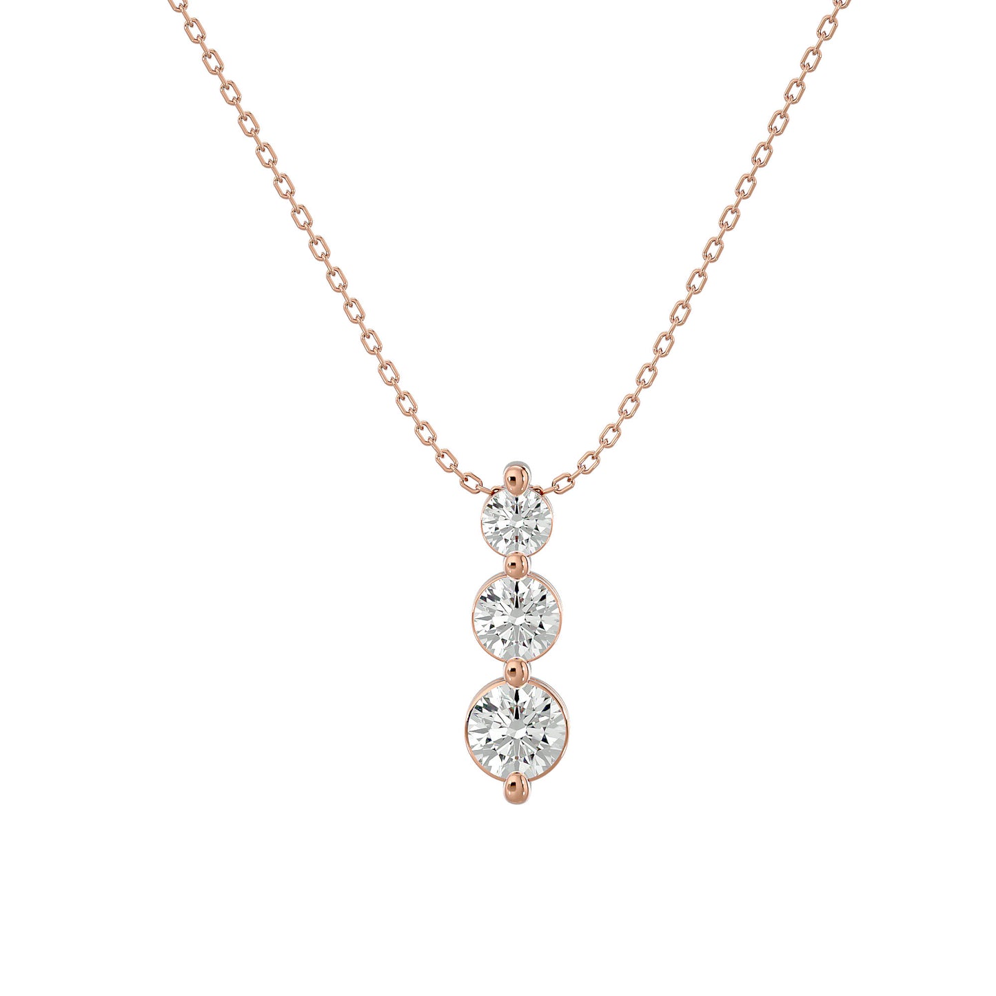 0.84 Ct Classic Solitaire Diamond Pendent