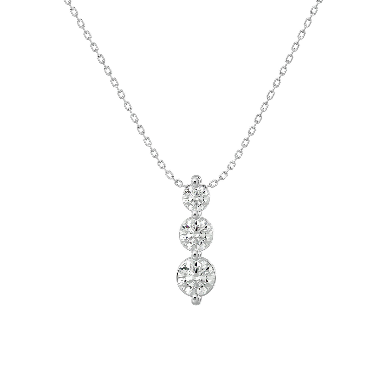 0.84 Ct Classic Solitaire Diamond Pendent