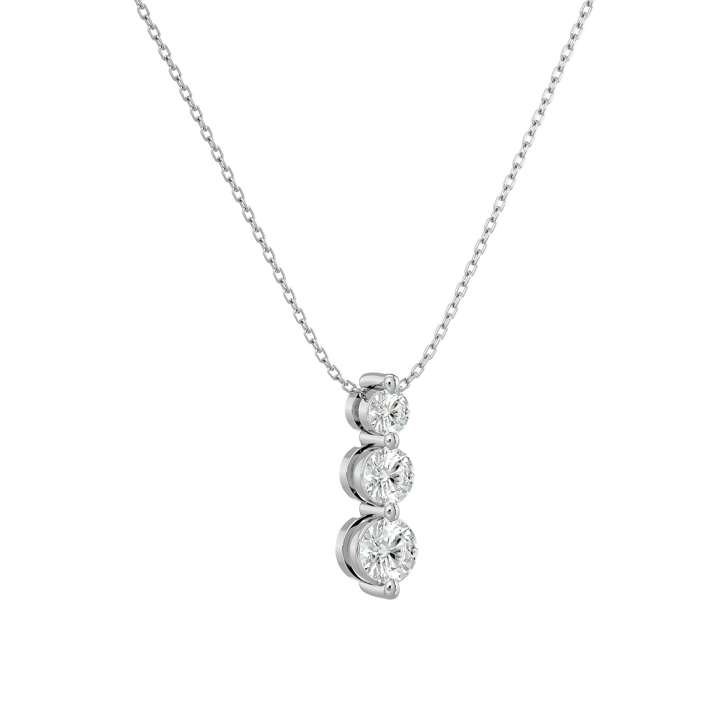 0.84 Ct Classic Solitaire Diamond Pendent