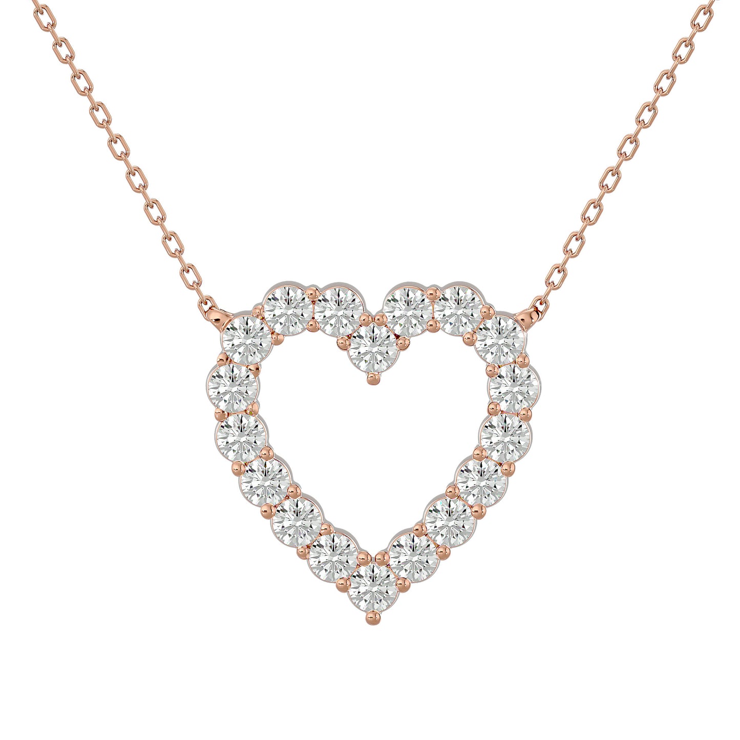 Lustrous Heart Pendant With Diamond In Gold -0.34 Ct