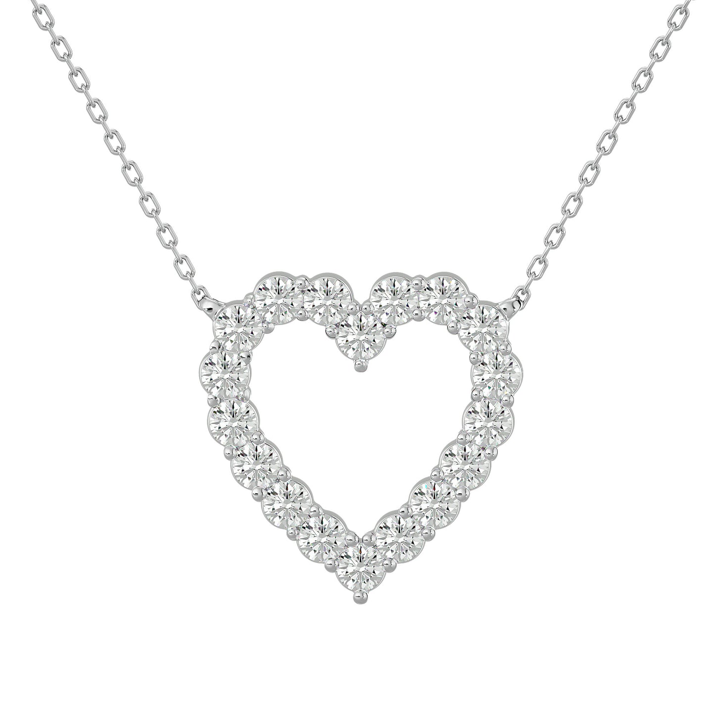 Lustrous Heart Pendant With Diamond In Gold -0.34 Ct