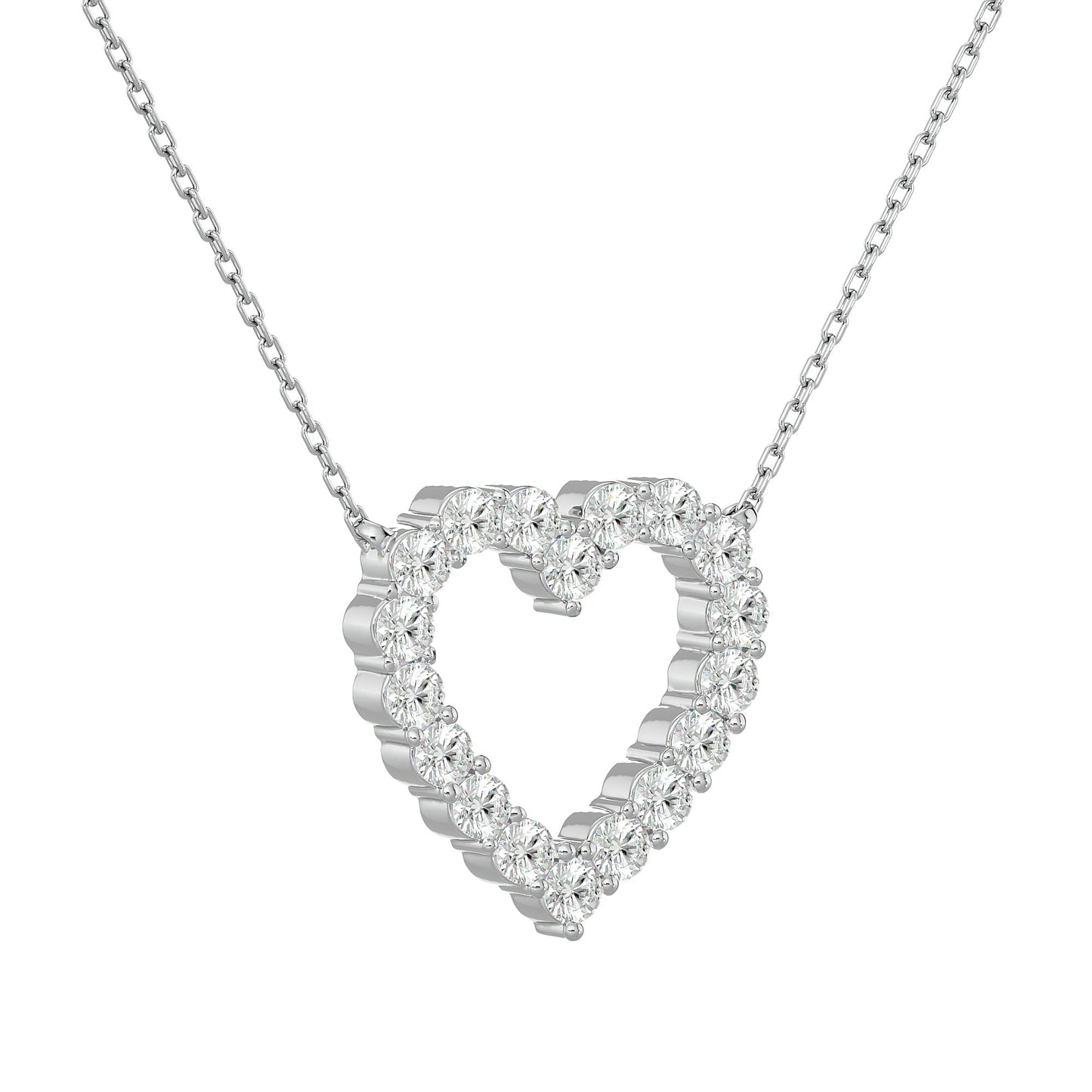 Lustrous Heart Pendant With Diamond In Gold -0.34 Ct