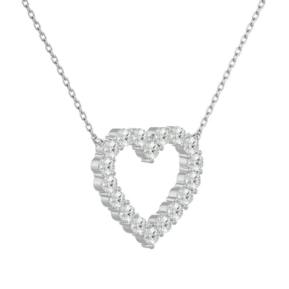 Lustrous Heart Pendant With Diamond In Gold -0.34 Ct