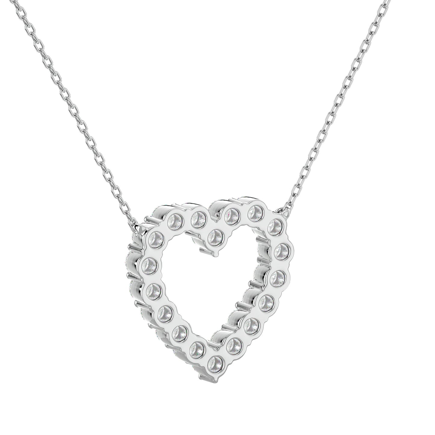 Lustrous Heart Pendant With Diamond In Gold -0.34 Ct