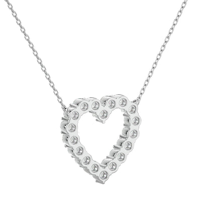 Lustrous Heart Pendant With Diamond In Gold -0.34 Ct
