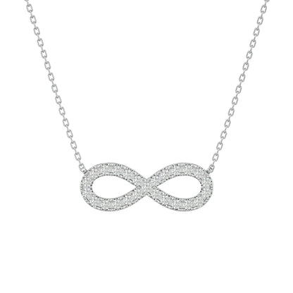 Eternal Ebrace Pendent In Gold - 0.39 Ct Round Cut Diamonds