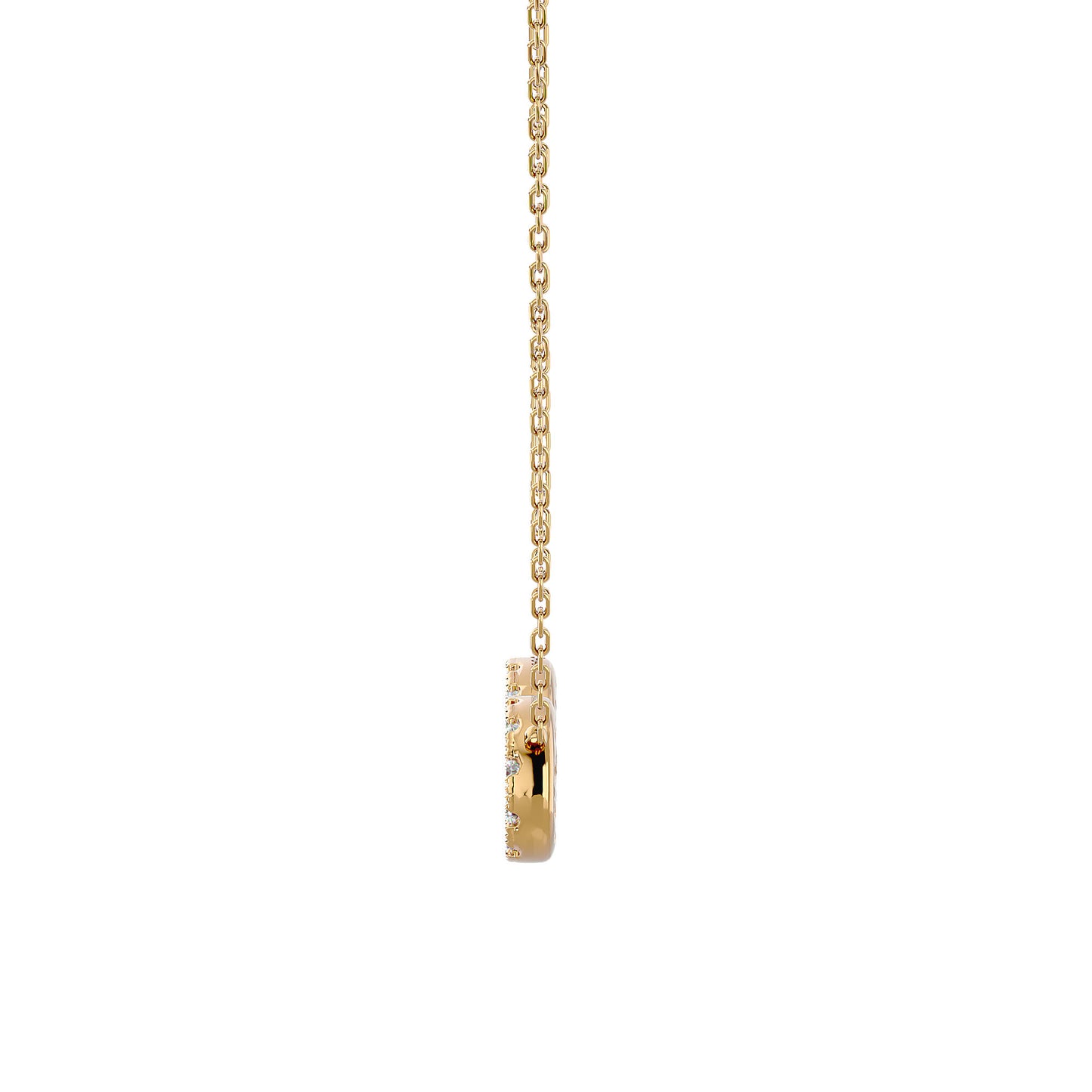 Eternal Ebrace Pendent In Gold - 0.39 Ct Round Cut Diamonds