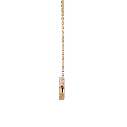 Eternal Ebrace Pendent In Gold - 0.39 Ct Round Cut Diamonds