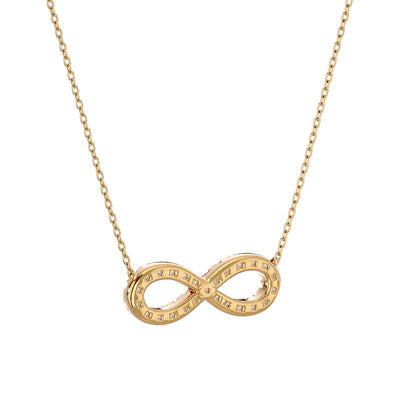 Eternal Ebrace Pendent In Gold - 0.39 Ct Round Cut Diamonds