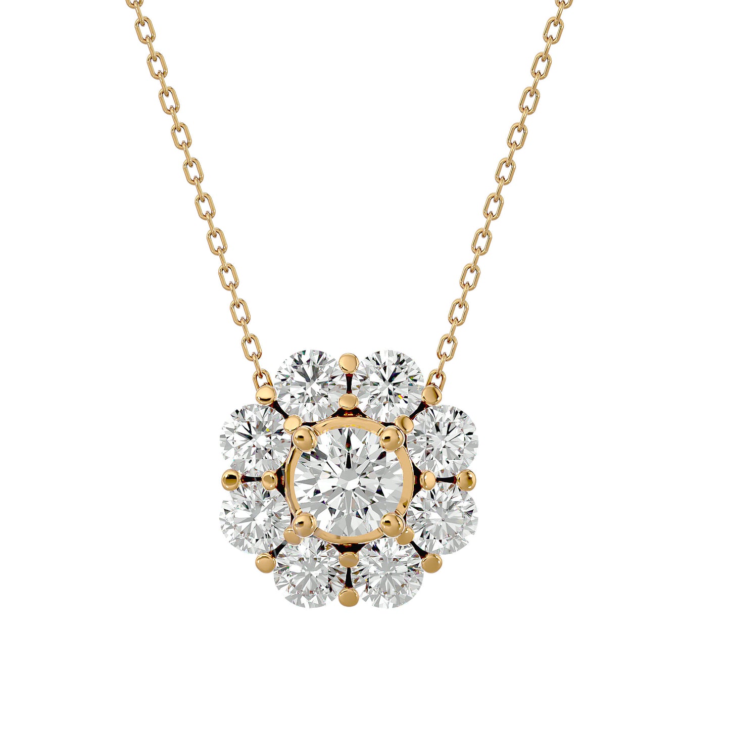 Floret Grace Diamond Pendent - 0.93 Ct