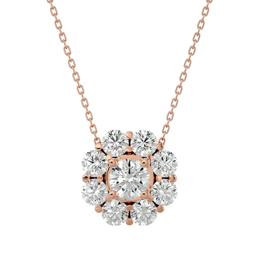 Floret Grace Diamond Pendent - 0.93 Ct