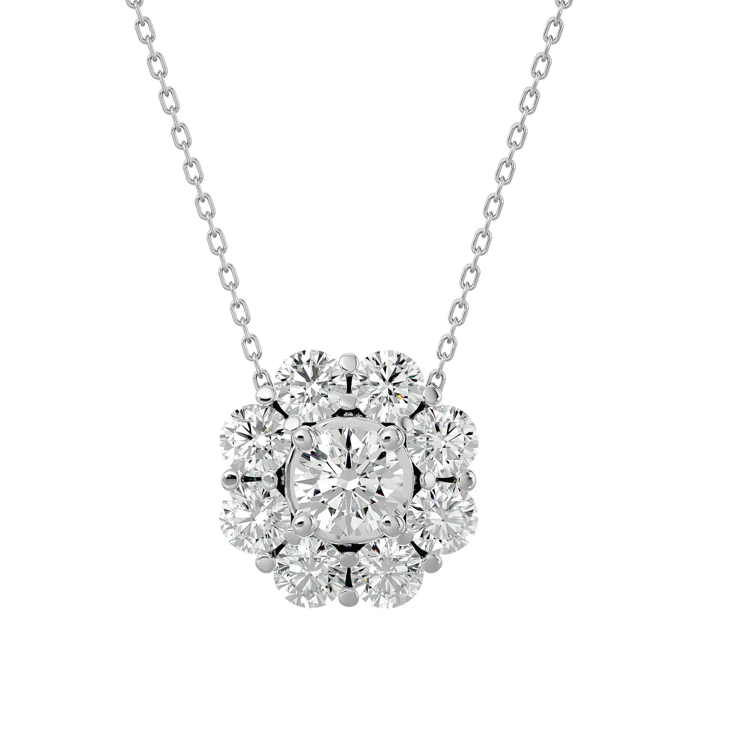 Floret Grace Diamond Pendent - 0.93 Ct