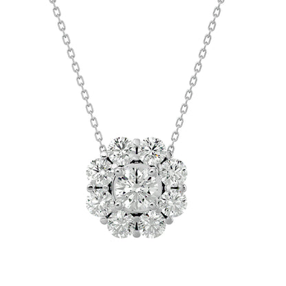 Floret Grace Diamond Pendent - 0.93 Ct
