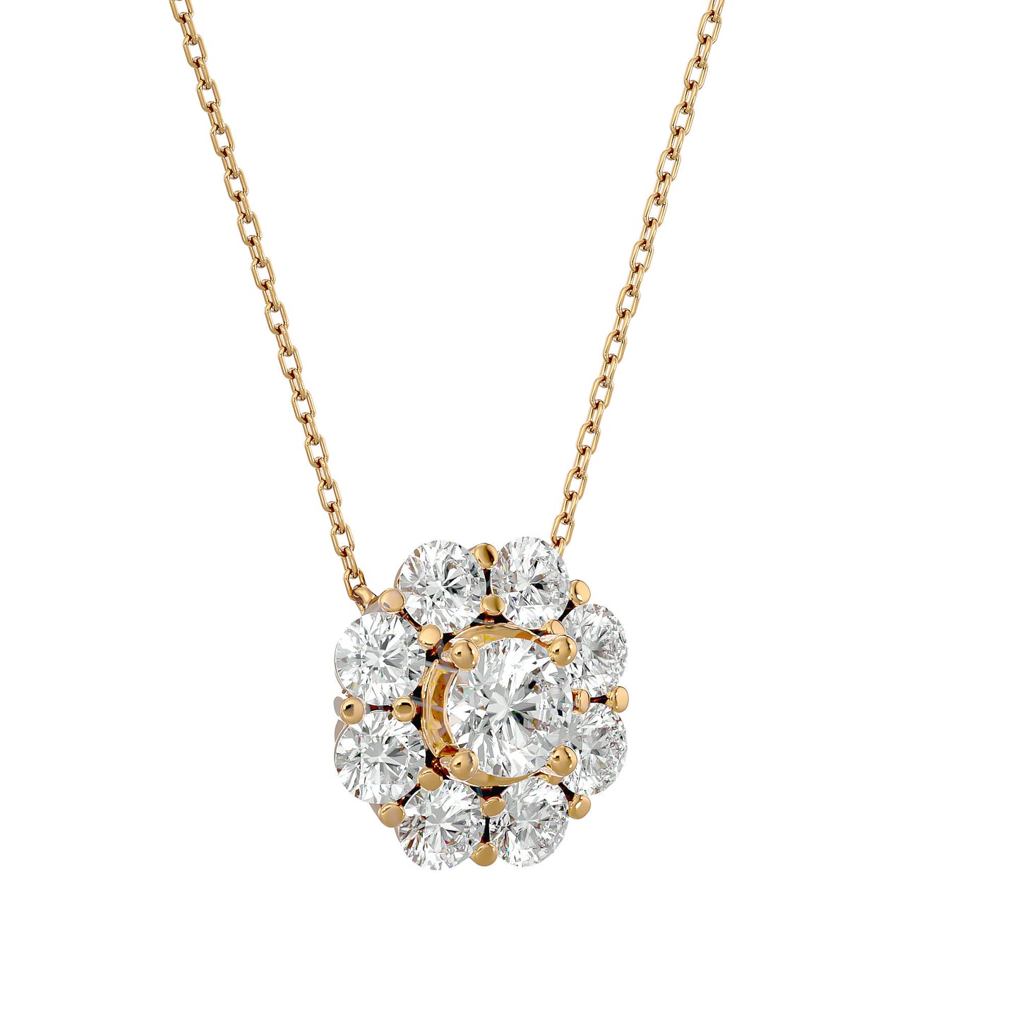 Floret Grace Diamond Pendent - 0.93 Ct