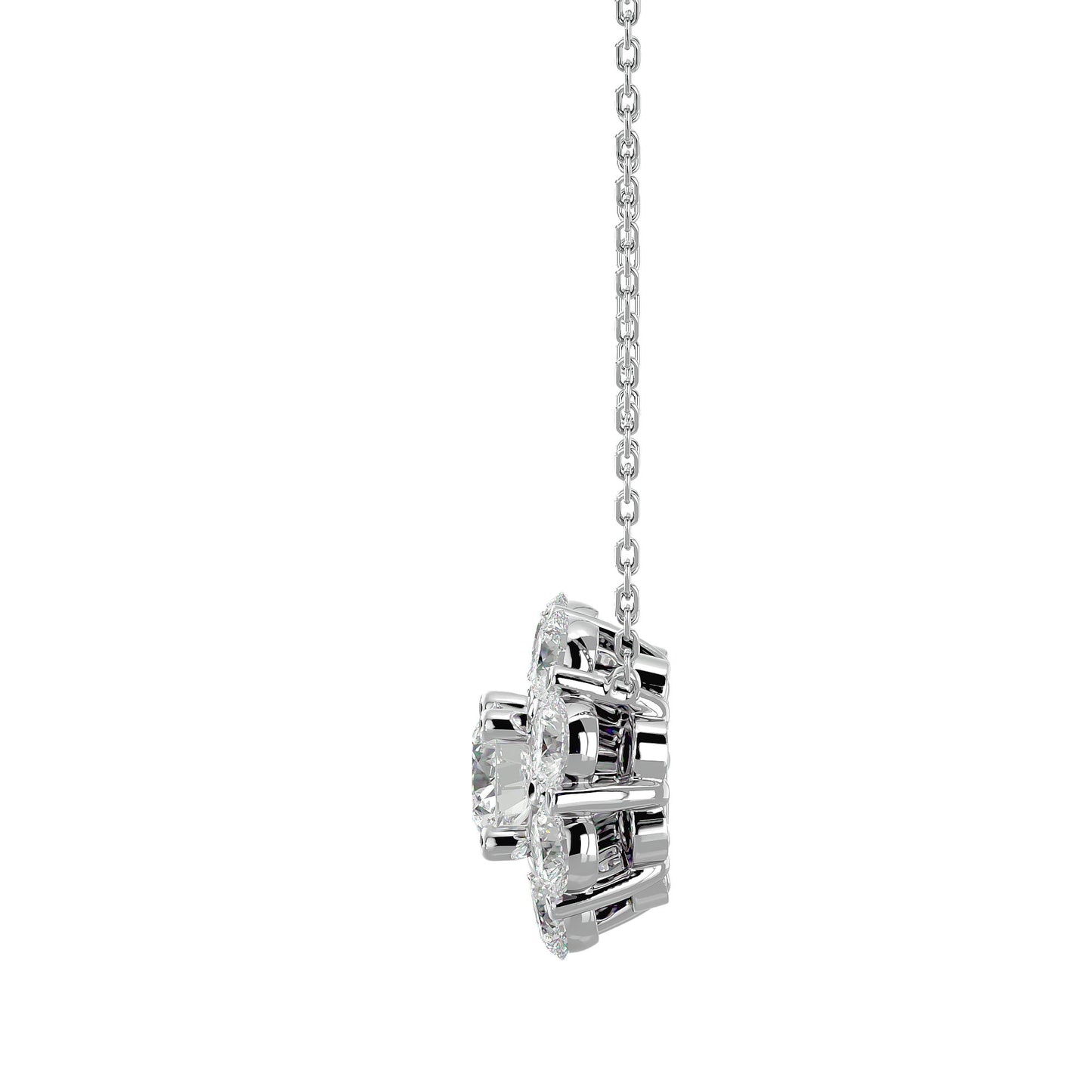 Floret Grace Diamond Pendent - 0.93 Ct