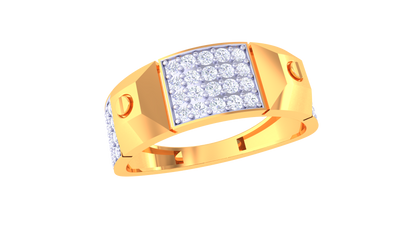 Iconique Prisma Emblem – 0.51ct Diamond Gold Ring