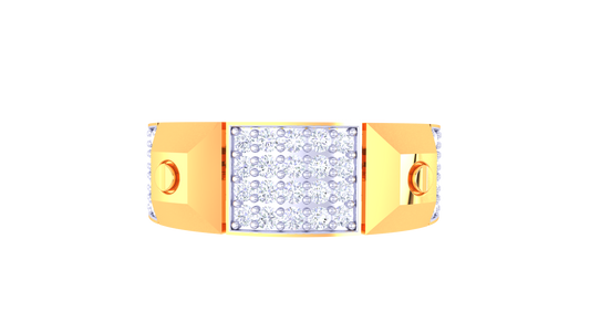 Iconique Prisma Emblem – 0.51ct Diamond Gold Ring