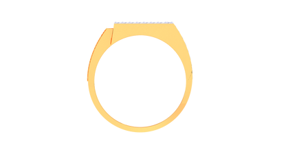 Iconique Signature Band – 0.54 Ct Baguette Diamonds Gold Ring