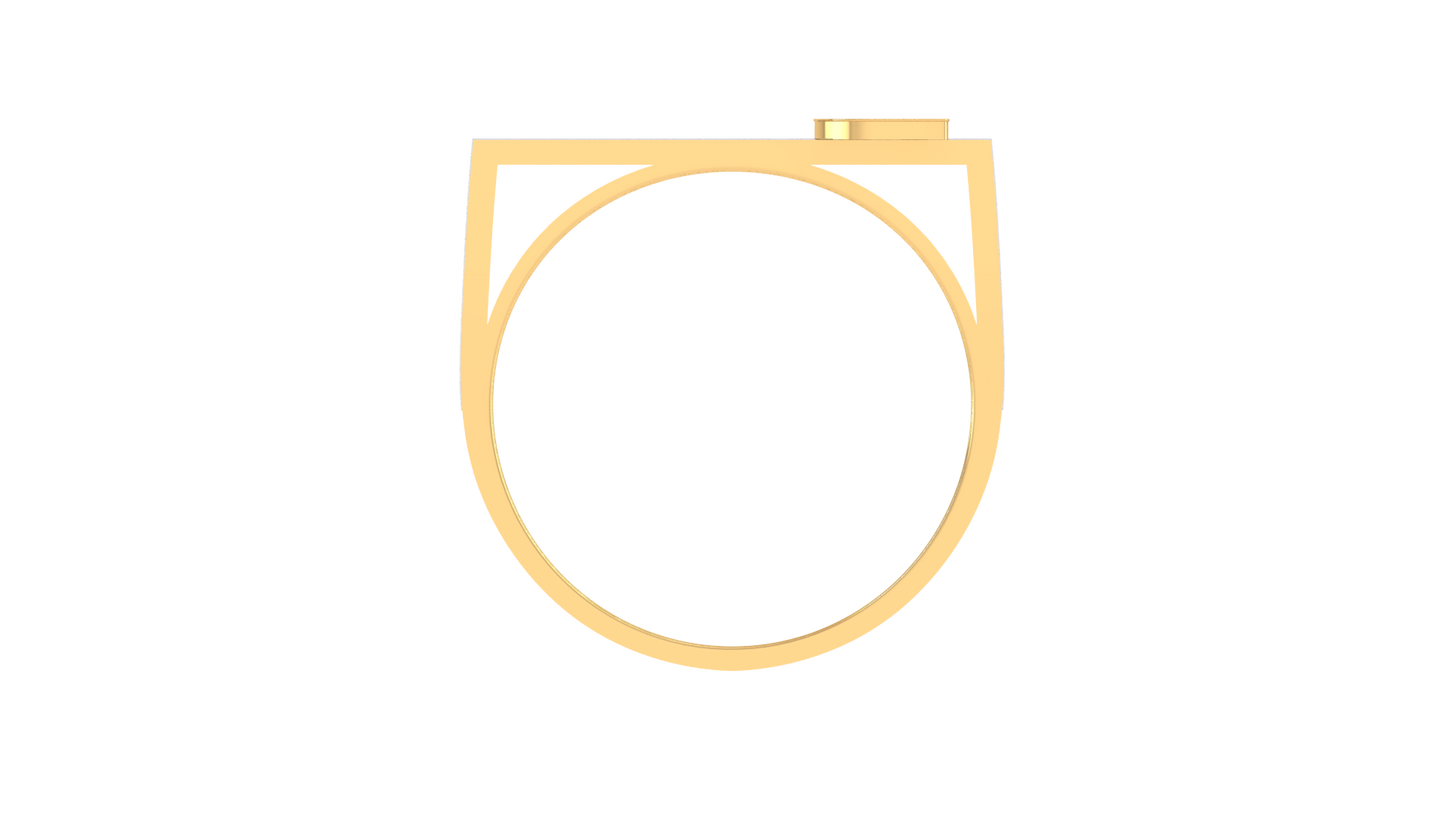 Lumiere Initial Spark Ring In Gold With 0.23 Ct Diamonds – Adding Signature Shine