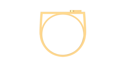 Lumiere Initial Spark Ring In Gold With 0.23 Ct Diamonds – Adding Signature Shine