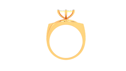 Iconique Carre Signature – 0.58ct Princess Cut Diamond Gold Ring