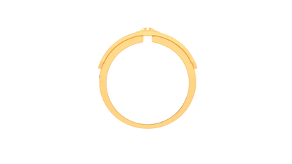 Lumière Hexa Lumi – 0.33 Ct Round Brilliant Diamond Gold Ring