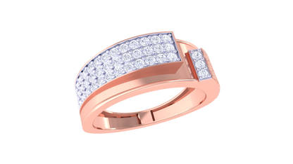 Iconique Signature Band – 0.56 Ct Pavé Diamonds Gold Ring