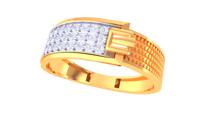 Lumière Linéaire Radiance – 0.34 Ct Diamond Gold Ring