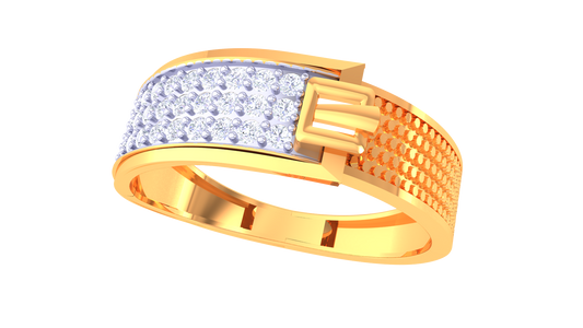 Lumière Linéaire Radiance – 0.34 Ct Diamond Gold Ring