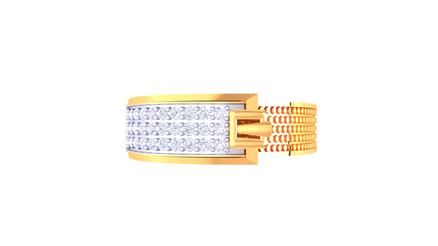 Lumière Linéaire Radiance – 0.34 Ct Diamond Gold Ring