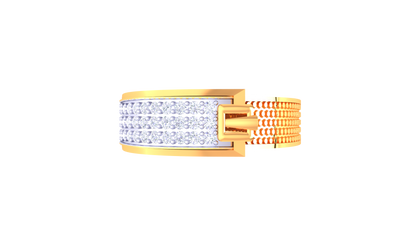 Lumière Linéaire Radiance – 0.34 Ct Diamond Gold Ring