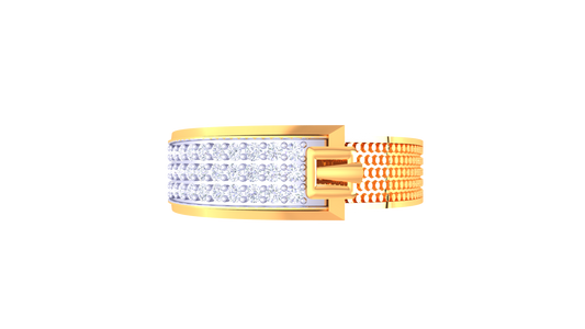 Lumière Linéaire Radiance – 0.34 Ct Diamond Gold Ring