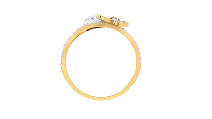 Eclat Butterfly Bloom Ring in Rose Gold  – 0.31 Ct Sparkling Diamonds