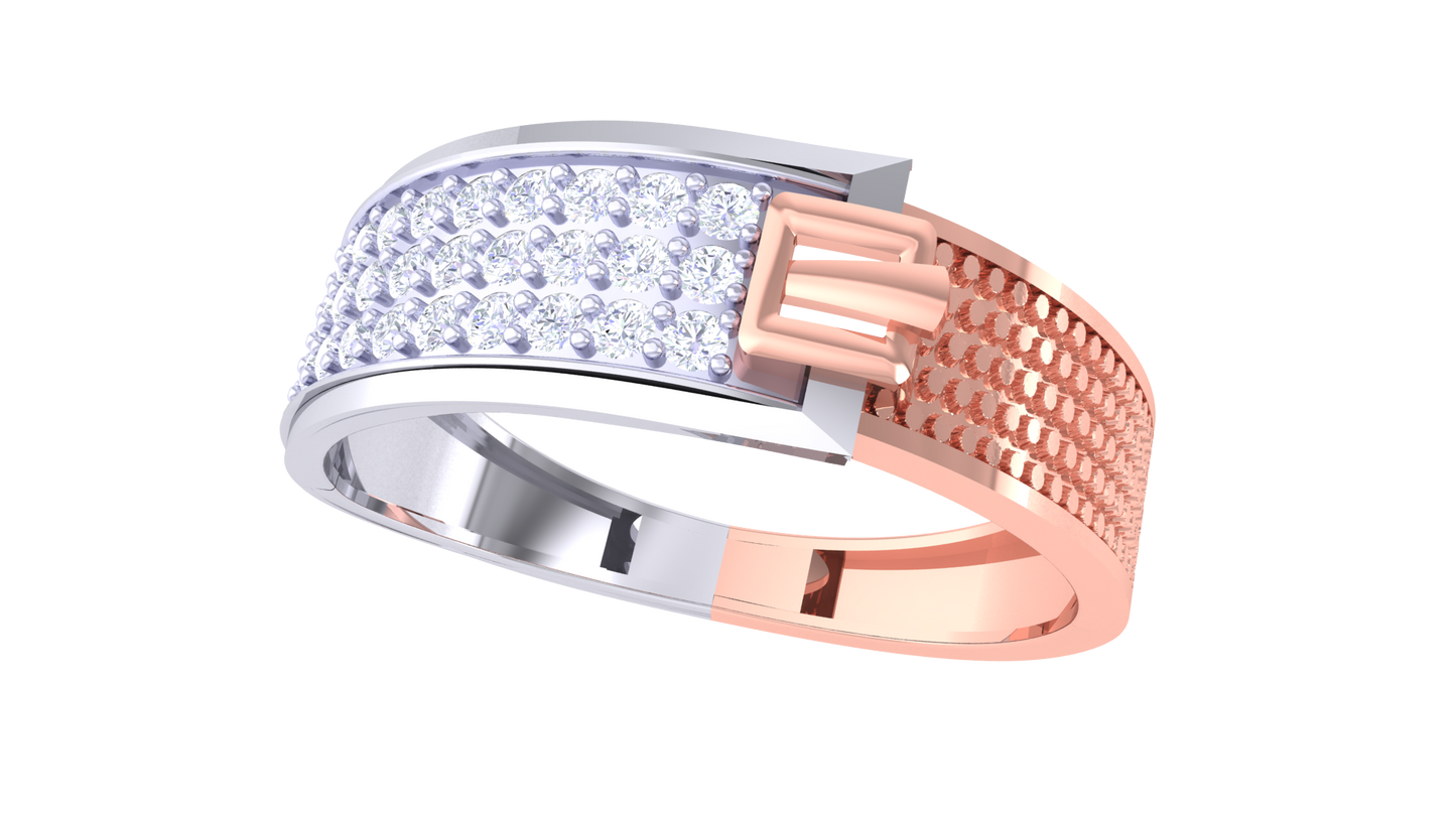 Lumière Linéaire Radiance – 0.34 Ct Diamond Gold Ring