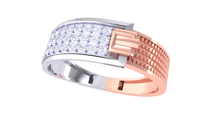 Lumière Linéaire Radiance – 0.34 Ct Diamond Gold Ring