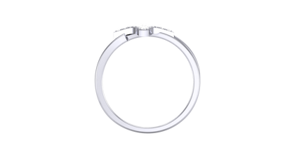 Fleuron Eternal Weave Gold Ring - 0.22 Ct Round Cut Diamonds