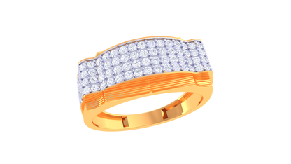 Lumière Vast Brilliance – 0.8 Ct Round Diamond Gold Ring