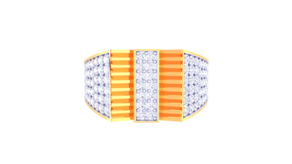 Iconique Empire Glow Ring – 0.92 Ct Pavé & Baguette Diamonds