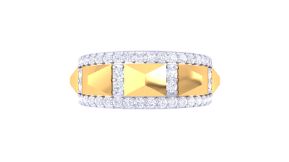 Éclat Picqué Brilliance – 0.58 Ct Round Diamond Gold Ring