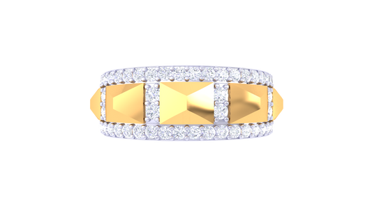Éclat Picqué Brilliance – 0.58 Ct Round Diamond Gold Ring