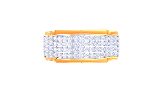 Lumière Vast Brilliance – 0.8 Ct Round Diamond Gold Ring