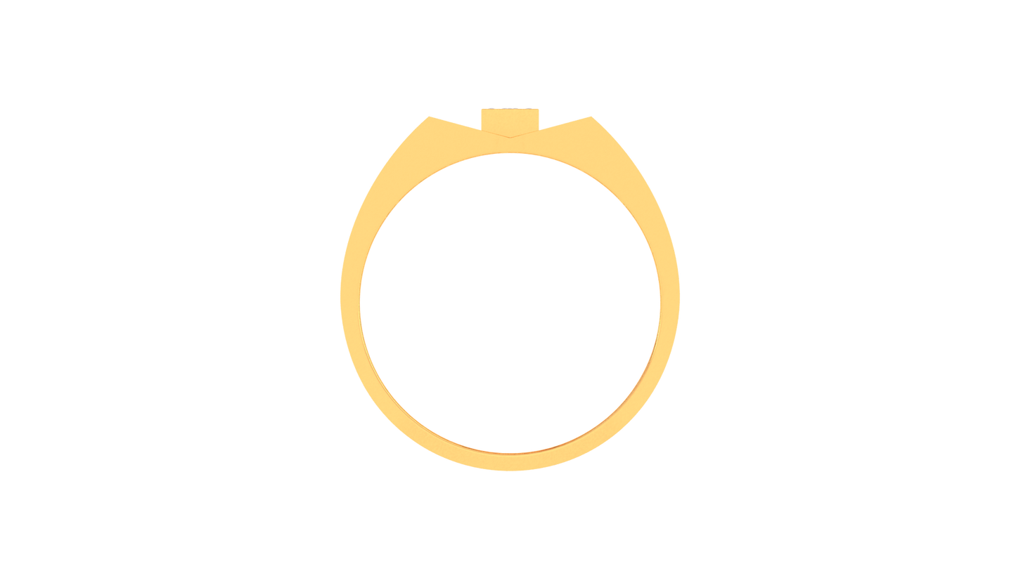 Iconique Empire Glow Ring – 0.92 Ct Pavé & Baguette Diamonds