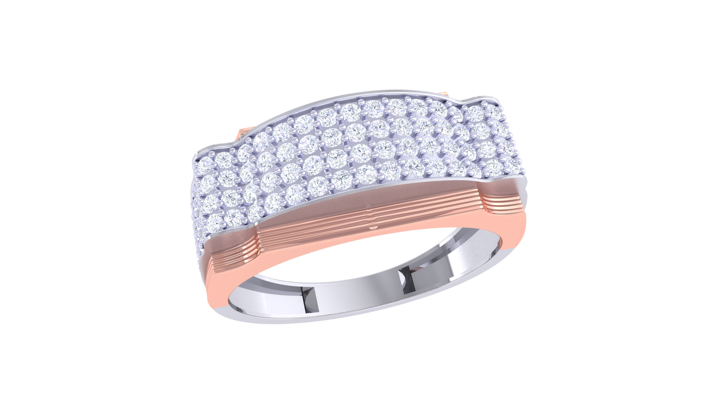 Lumière Vast Brilliance – 0.8 Ct Round Diamond Gold Ring