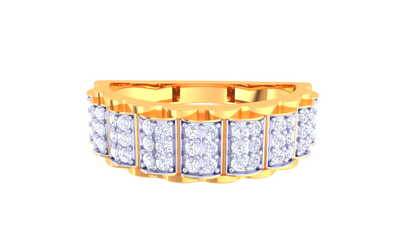 Lumière Prisme Cadence – 0.55 Ct Diamond Gold Ring