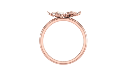 Lumiere Rose Gold Ring - 0.15 Round Diamond